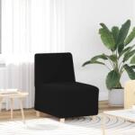 vidaXL fekete göndör gyapjúszerű szövetből kanapé szék 55 cm (4108506) - pepita