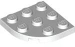 LEGO® 30357c1 - LEGO fehér lap 3 x 3 méretű, lekerekített sarokkal (30357c1)