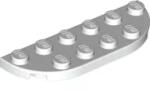LEGO® 18980c1- LEGO fehér lap lekerekített sarkokkal, 2 x 6 méretű (18980c1)