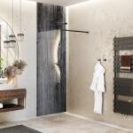 Roltechnik Paravan de dus tip Walk-in Roth Melina 80x200 cm profil negru (MITWF080200NPE)