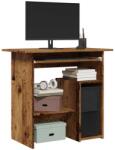 vidaXL antik fa színű szerelt fa íróasztal 80 x 45 x 74 cm (855994) - pepita