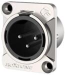 Voice-Kraft RX3FD-NT RX3MD-NT XLR papa, szerelhető, 3 pólusú, (ezüst)