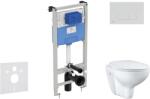 Ideal Standard ProSys - Szett fali beépítéshez, WC és ülőkével Bau Kerámia, gombok Oleas M1, perem nélküli, SoftClose, fehér ProSys120M SP64 (ProSys120M SP64)