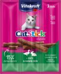 Vitakraft Cat Stick Classic kacsás és nyulas húsrudak macskáknak (3 x 6 g) 18g