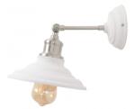 GTV Corp de iluminat aplicat perete - Wall Fixture LORET, 7871, AC220-240V, 50/60Hz, 1*E27, max. 40W, IP20, Diameter 20 cm, single, white (OS-LOR-E27-00-DEC)