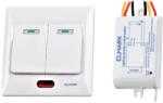 ELMARK INTRERUPATOR TELECOMANDA RF DOUA CANALE wireless radio frecventa, fara fir (99102)