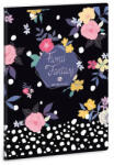 Ars Una Floral Prism A/5 extra kapcsos füzet-négyzethálós (93149389)