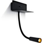 Schrack Swan SQ 3W, 150lm, 3000K, 100-240V, IP20, 36°, negru (LID15461)