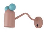 GTV Corp de iluminat aplicat perete - MOUSE wall luminaire with switch, 1953, max250V, 50/60Hz, 1*E27, max. 25 W, IP20, dia. 8 cm, pink (OS-MOUSW-20-DEC)