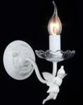Maytoni Aplica Elegant Angel, 1 x E14, 230V, D. 12 cm, H. 19 cm, Alb-Auriu (ARM392-01-W)