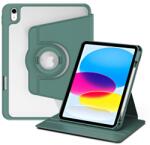  CRYSTAL FLEXI 2in1 Husă rabatabilă pentru Apple iPad (A16) 2025 / iPad 2022 verde închis
