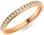  Női jegygyűrű gyémánttal 2, 1mm, rózsaszín arany IZKR010R-F-BR