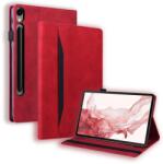  FLATY Husă rabatabilă pentru Samsung Galaxy Tab S10 FE+ roșu