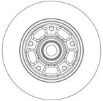 TRW Disc frana TRW DF6549BS - centralcar