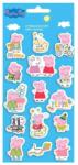 Luna Luna: Set de abțibilduri 3D pufoase cu Peppa Pig pe coală de 10x22 cm (000482820)