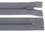 Fashion Műanyag fogú rögzített (nem bontható) spirálcipzár, 3mm, 18cm hosszú, 270224, acélszürke