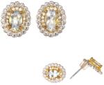  Cercei din Acvamarin cu Zircon Oval Fatetat - 12x9x15 mm - Argint 925 - Stralucirea Divina si Vindecatoare - 1 Pereche