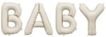 Partydeco Fólia lufi - Baby felirat, csak csak levegővel tölthető, Bézs (LUFI814341)