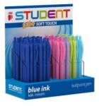 ICO Golyóstoll display, 0, 7 mm, nyomógombos, vegyes tolltest, ICO "Student", kék (TICSTM) - fiorex