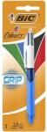 BIC Golyóstoll, 0, 32 mm, nyomógombos, négyszínű, BIC "4 Colours Grip Original (BC8871292) - fiorex