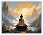  Meditáló Buddha Hegytetőn - számfestő készlet