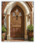  Keresztény Templomkapu - számfestő készlet
