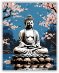 Buddha Cseresznyevirágok Kertjében - számfestő készlet