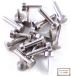  Acél szegecs 6mm-es fejjel 4mm-es belső átmérő (10db)
