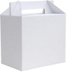Szidibox Karton Ajándék doboz fogófüllel kartondoboz fehér 200x130x180mm (SZID-00594)