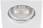 Kanlux 12V/220V, GU10, 76x76 mm, matt fehér, acél házas mennyezeti spot lámpatest, ALOR DSL (26726)