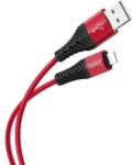 hoco. X38 adatkábel (USB - lightning, 2.4A, gyorstöltő, 100cm, törésgátló) PIROS Apple IPAD, iPhone 6 Plus 5.5, iPhone SE (2016) (X38_R)