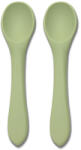 Lorelli Силиконови лъжички Lorelli - Natural, 2 броя, Fresh Green (10230690004) - kindermarket