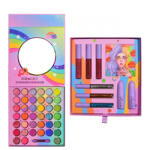 Flippy Set de Machiaj, Kevin Coco, 39 de Culori, pigmentate, Fard de ochi, Ruj, Gloss, Tus, Fard Obraz, Curcubeu (teo-129952)