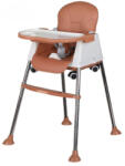 Flippy Scaun de Masa Pliabil 3in1, Flippy, Reglabil, Multifunctional, 3 Pozitii, Masuta si Husa Detasabile, Roti, Centura de Siguranta, Ajustare Inaltime, Maro (TEO-127137) Scaun de masa bebelusi