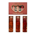 Flippy Set Rujuri de Buze Lucioase, KEVIN COCO, Be Mine 3 Culori, Lip-Gloss, 11 x 7.3 x 2.7cm, Roz-Rosu, Varianta B (teo-127734)