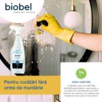 Biobel Spray curatare geamuri, 100% bio, Biobel, 750ml