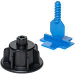  100 db csavaros lapszintező fej és 500 db talp - 3 mm