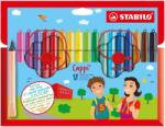 STABILO Комплект флумастери, Stabilo, Cappi ST168/18-4, 18 цвята (ST168/18-4)