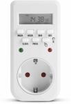 Delight Digitális kapcsolóóra - visszajelző LED-del - 250V - 16A Delight 20298B (20298B)