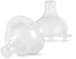Baboo Premium Silicone Teat Medium Flow tetină pentru biberon 3m+ 2 buc