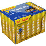 VARTA Longlife AAA alkáli mangán mikroelem 1.5V cube pack 24db (4103301134)