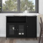 vidaXL Служебен шкаф Черния дъб 100 x 35 x 75 см (869093)