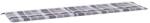 vidaXL szürke kockás oxford szövet kerti padpárna 200 x 50 x 3 cm 314103 (314103)