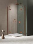 NEW TRENDY Nesta cabină de duș 90x90 cm cupru periat/sticlă transparentă K-4656 (K4656)