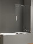 New Trendy Smart zuhanyparaván 120 cm kétrészes króm fényes/átlátszó üveg EXK-4098 (EXK4098)