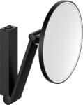 KEUCO Cosmetic mirrors kozmetikai tükör 21.2x31.8 cm kerek világítással fekete 17612379004 (17612379004)