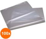 Z-tools Set 100 x Sac Alimentar de Polietilena, 100 x 54 cm, Gri (LIZ-100xZLN-5151)