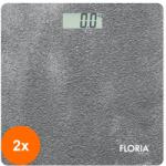 Zilan Set 2 x Cantar Electronic Persoane, Capacitate Maxima 150 kg, Gri Cantar baie