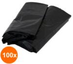 Z-tools Set 100 x Sac Alimentar de Polietilena, 100 x 54 cm, Negru (LIZ-100xZLN-5149)
