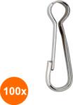 Dulimex Set 100 x Ochi Blocare Tip 2 Din5287 40 Mm-Otel Nichelat (COR-100xDL.125040NS)